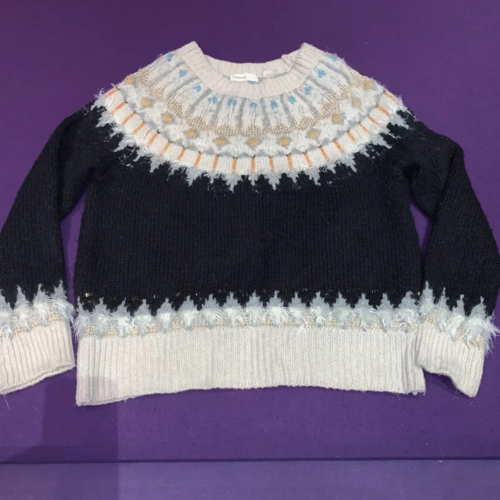 NWT Anthropologie sweater “sleeping on snow “